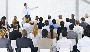 Corporate speaker event.