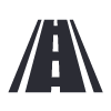 Black roadway icon.